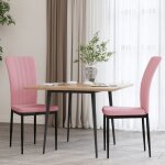 Sale 2025chaises  manger - lot de 2 - chaises de salon - rose velours - 42x575x95 cm985 kg 8021