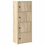 Sale 2025�tag�re � �chelle sur pied / biblioth�que - mood - gris b�ton - 40x24x102 cm - bois ding�nierie ...