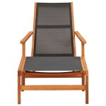 Sale 2025fauteuils relax / maximum 110 kg - chaise de jardin et repose - pied eucalyptus solide et textil�ne ...