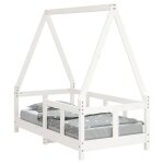 Sale 2025lit cabane denfant mood - cadre de lit pour enfant blanc 70x140 cm bois de pin massif - charge ...