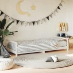 Sale 2025lit simple adolescent - cadre de lit pour enfants blanc 90x190 cm - bois de pin massif1528 kg ...