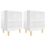Sale 2025lot de 2 armoires de chevet - pieds en bois - table téléphone chambre - mood - blanc brillant ... Sale 2025lot de 2 armoires de chevet - pieds en bois - table téléphone chambre - mood - blanc brillant ...