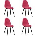 Sale 2025lot de 4 chaises de salon / restaurant / chaises  manger - ensemble 4 pices moderne - rouge ...
