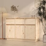 Sale 2025meuble bas bahut vaisselier - buffet 110x34x75 cm - bois massif de pin2494 kg 6040