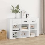 Sale 2025meuble bas bahut vaisselier - buffet blanc 100x30x595 cm - bois ding�nierie294 kg 1325