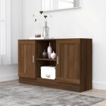 Sale 2025meuble bas bahut vaisselier - buffet - ch�ne marron - 120x305x70 cm - bois ding�nierie295 kg ...