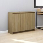 Sale 2025meuble bas bahut vaisselier - buffet - chne sonoma - 102x33x75 cm - bois dingnierie315 kg ...
