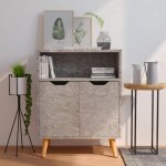 Sale 2025meuble bas bahut vaisselier - buffet - gris b�ton - 60x30x72 cm - bois ding�nierie154 kg 3287 ...