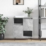 Sale 2025meuble bas bahut vaisselier - buffet - gris bton - 60x35x70 cm - bois dingnierie1869 kg 9599 ...