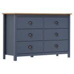 Sale 2025meuble bas bahut vaisselier - buffet hill gris 125x40x80 cm bois de pin solide2723 kg 5740