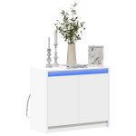 Sale 2025meuble bas bahut vaisselier - buffet avec led blanc 72x34x61 cm - bois ding�nierie205 kg 2686 ...