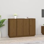 Sale 2025meuble bas bahut vaisselier - buffet - marron miel - 120x35x80 cm - bois massif de pin2709 kg ...