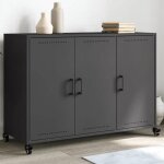 Sale 2025meuble bas bahut vaisselier - buffet noir 1005x39x72 cm acier lamin  froid25 kg 9888