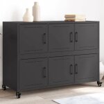 Sale 2025meuble bas bahut vaisselier - buffet noir 1005x39x72 cm acier lamin  froid2505 kg 8179