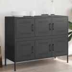 Sale 2025meuble bas bahut vaisselier - buffet noir 1005x39x79 cm acier2347 kg 3877