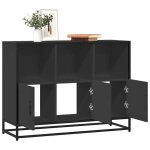 Sale 2025meuble bas bahut vaisselier - buffet noir 100x35x76 cm - bois d?ing�nierie29 kg 7629