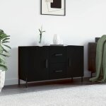 Sale 2025meuble bas bahut vaisselier - buffet noir 100x36x60 cm - bois dingnierie1561 kg 3404