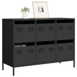 Sale 2025meuble bas bahut vaisselier - buffet noir 1015x39x735 cm acier lamin  froid3091 kg 2004