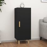 Sale 2025meuble bas bahut vaisselier - buffet noir 345x34x90 cm - bois dingnierie1628 kg 8884