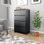 Sale 2025meuble bas bahut vaisselier - buffet noir 60x35x985 cm - bois dingnierie2835 kg 7419