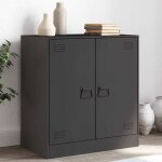 Sale 2025meuble bas bahut vaisselier - buffet noir 67x39x73 cm acier188 kg 7185