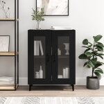 Sale 2025meuble bas bahut vaisselier - buffet noir 695x34x90 cm - bois dingnierie273 kg 2782