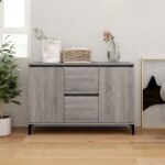 Sale 2025meuble bas bahut vaisselier - buffet - sonoma gris - 104x35x70 cm - bois ding�nierie30 kg 8522 ...