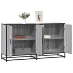 Sale 2025meuble bas bahut vaisselier - buffet - sonoma gris - 134x35x76 cm - bois dingnierie44 kg 6058 ...