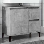 Sale 2025meuble bas sous �vier - armoire d�vier - gris b�ton - 65x33x60 cm - bois ding�nierie1755 kg ...
