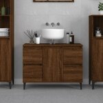 Sale 2025meuble bas sous �vier - meuble d�vier - ch�ne marron - 80x33x60 cm - bois ding�nierie25 kg 4132 ...