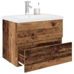 Sale 2025meuble bas sous vier - meuble lavabo avec bassin et robinet intgrs - vieux bois - 269 kg ...