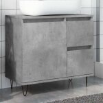 Sale 2025meuble salle de bain suspendu - armoire de lavabo de salle de bain - gris bton - 65x33x60 cm172 ...