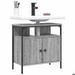Sale 2025meuble sous - vasque suspendu - armoire lavabo de salle de bain - sonoma gris - 60x30x60 cm151 ...