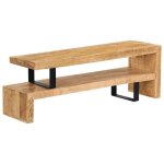 Sale 2025meuble tv bas sur pieds mood - table t�l� - bois de manguier massif chill1369699