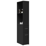 Sale 2025meuble wc - armoire de salle de bain étroite avec roulettes - noir236 kg 1422 Sale 2025meuble wc - armoire de salle de bain étroite avec roulettes - noir236 kg 1422
