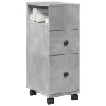 Sale 2025meuble wc - meuble étroit de salle de bain à roulettes - gris béton - 116 kg 6546 Sale 2025meuble wc - meuble étroit de salle de bain à roulettes - gris béton - 116 kg 6546
