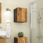 Sale 2025meuble wc suspendu - armoire de salle de bain murale 38x33x48cm bois massif manguier1088 kg ...