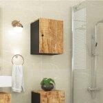 Sale 2025meuble wc suspendu - armoire de salle de bain murale 38x33x48cm bois massif manguier1096 kg ...