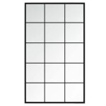 Sale 2025miroir suspendu d�coratif mood - miroir mural noir 100x60 cm m�tal chill435242