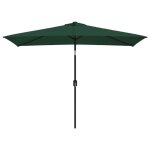 Sale 2025parasol anti - uv pour terrasse - parasol 200 x 300 cm vert rectangulaire chill265010