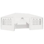Sale 2025pavillon patio vidaxl - tente de r�ception et parois lat�rales 4x6 m blanc 90 g - m� chill918596 ...