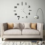 Sale 2025pendule murale horloge suspendu - horloge murale 3d design moderne - 100 cm xxl noir chill660716 ...