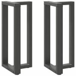 Sale 2025pieds de table de bar forme de t - lot de 2 - anthracite acier181 kg 6424