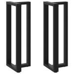 Sale 2025pieds de table de bar forme de t - lot de 2 - noir 50x35x(111 - 112) cm2045 kg 3186