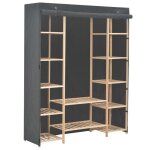 Sale 2025placard de chambre - garde - robe gris 135 x 40 x 170 cm tissu1106 kg 8596 Sale 2025placard de chambre - garde - robe gris 135 x 40 x 170 cm tissu1106 kg 8596
