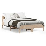 Sale 2025structure / cadre de lit - lit 2 personnes - 120x190 cm - bois de pin massif27. 3 kg 8620