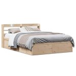 Sale 2025structure / cadre de lit - lit 2 personnes - avec tête de lit - 140x190 cm - bois de pin massif47. ... Sale 2025structure / cadre de lit - lit 2 personnes - avec tête de lit - 140x190 cm - bois de pin massif47. ...