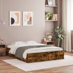 Sale 2025structure / cadre de lit avec tiroirs - lit 2 personnes - ch�ne fum� - 140x200 cm55. 02 kg 6938 ...