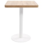 Sale 2025table de bistro mood - table haute cuisine famille - marron clair - 60x60 cm mdf chill782375 ...