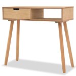 Sale 2025table console - table d?appoint scandinave - bois de pin massif 80 x 30 x 72 cm marron96 kg ...